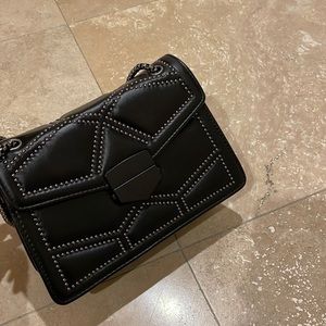 Black structured purse